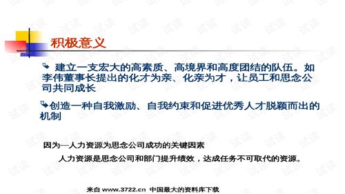 河南某食品公司人力资源管理培训教程